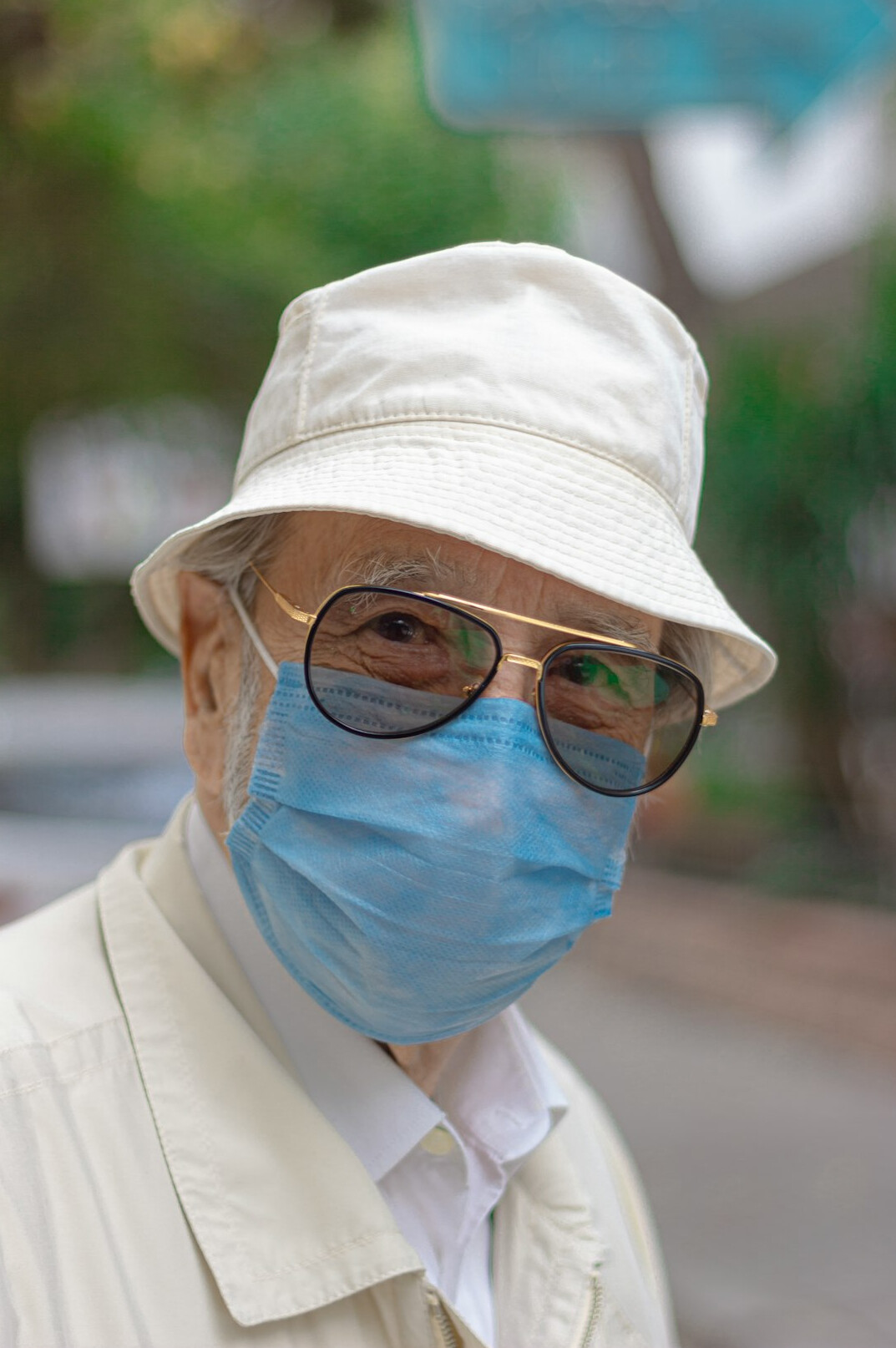 Studio portrait of a senior Uruguayan researcher