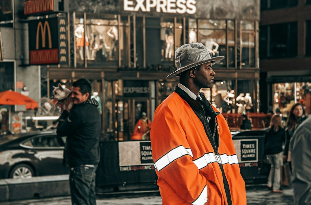 security guard in retail store